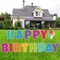 14 Pcs Happy Birthday Yard Sign - Happy Birthday Yard Sign with Stakes - Waterproof Happy Birthday Sign for Birthday Decorations - Birthday Yard Signs for Outdoor Lawn Yard Birthday Party Decorations